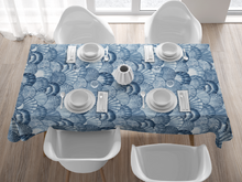 Load image into Gallery viewer, Tablecloth - Indigo - Clams