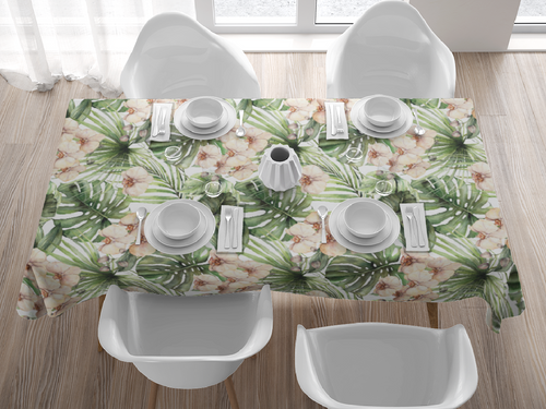 Tablecloth - Orchid and Monstera