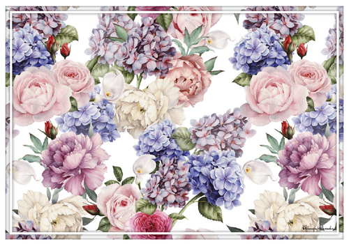 Vinyl Placemats - Set of 4 - Country Garden 3