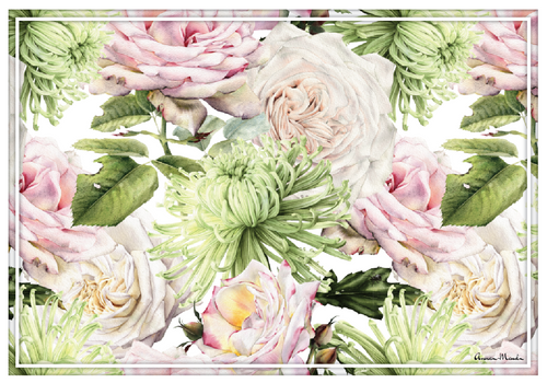Vinyl Placemats - Set of 4 - Country Garden 2
