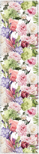 Vinyl Table Runner - 400mm x 1550mm - Country Garden 1