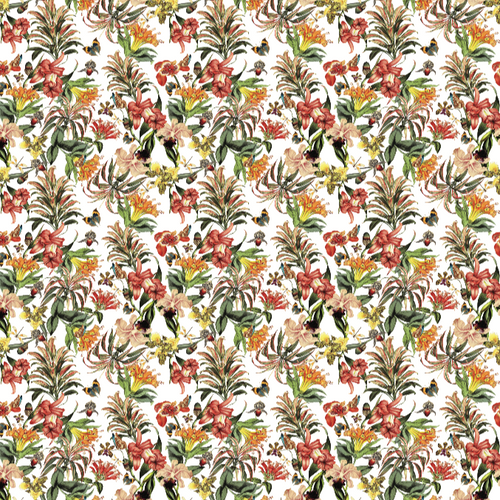Tablecloth - Eternal Jungle - Autumn on White