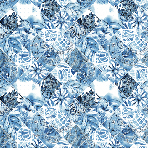 Tablecloth - Spanish Tiles - Blue and White