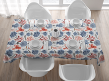 Load image into Gallery viewer, Tablecloth - Del Mar on White