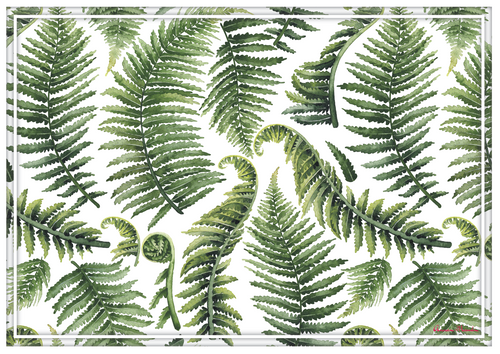 Vinyl Placemats - Set of 4 - Fern Valley