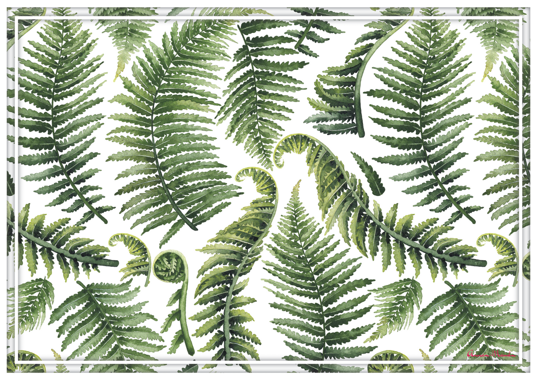 Vinyl Placemats - Set of 4 - Fern Valley