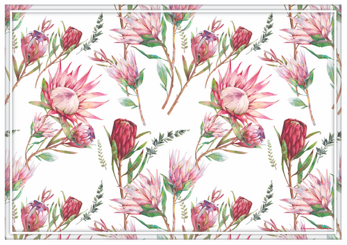 Vinyl Placemats - Set of 4 - Protea 8