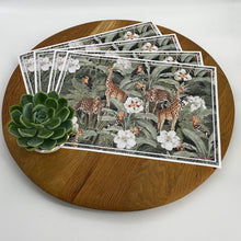 Load image into Gallery viewer, Vinyl Placemats - Set of 4 - African Safari - Midnight