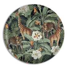 Load image into Gallery viewer, African Safari Round Tray - Midnight