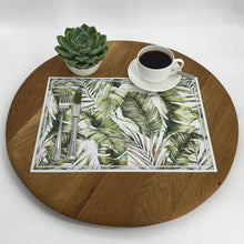 Load image into Gallery viewer, Vinyl Placemats - Set of 4 - Tropical Leaves