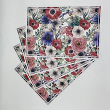 Load image into Gallery viewer, Vinyl Placemats - Set of 4 - Anemone - Multi-Colour