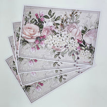 Load image into Gallery viewer, Vinyl Placemats - Set of 4 - Antique Rose